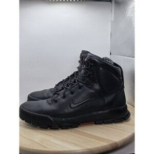 Nike Air Nevist 6 ACG Leather Boots Black 454402 002 Sz 7 NO ORIGINAL INSOLES